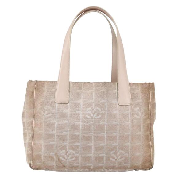 CHANEL New Travel Line Tote Bag Nylon Pink CC Auth BA7298 - Picture 2 of 16